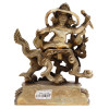 BRONZE BODHISATTVA JAMBHALA WITH DRAGON FIGURE PIC-2