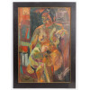 FRENCH FEMALE NUDE OIL PAINTING BY MICHEL KIKOINE PIC-0