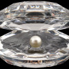ROSENTHAL CRYSTAL HEART AND SEASHELL PAPERWEIGHTS PIC-7