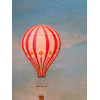 ANTIQUE FRENCH OIL PAINTING AIR BALLOONS SIGNED PIC-4