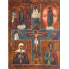 MID 19TH CENTURY RUSSIAN ORTHODOX FOUR PART ICON PIC-1