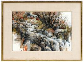 LANDSCAPE WATERCOLOR PAINTING BY GERALD BROMMER