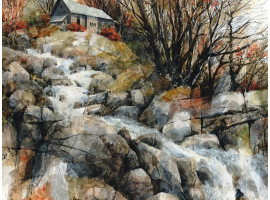 LANDSCAPE WATERCOLOR PAINTING BY GERALD BROMMER