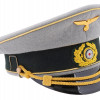 GERMAN WWII RAILWAY POLICE LEADERS VISOR HAT PIC-0