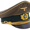 GERMAN WWII HEER ARMY GENERALS VISOR HAT PIC-0