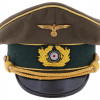 GERMAN WWII HEER ARMY GENERALS VISOR HAT PIC-1