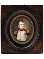 ANTIQUE FRENCH MINIATURE NAPOLEON PORTRAIT PAINTING