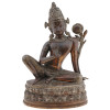 ANTIQUE NEPALESE COPPER AND BRASS FIGURE OF INDRA PIC-1