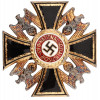 WWII NAZI GERMAN THIRD REICH BADGE AND IRON CROSS PIC-3