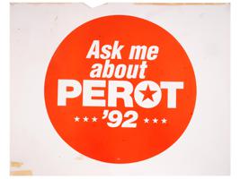 1992 AMERICAN ELECTION CAMPAIGN PEROT POSTER