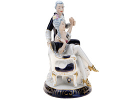 ROYAL DUX BOHEMIA ROCOCO COUPLE PORCELAIN FIGURINE