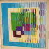 YAACOV AGAM JUDAICA OP ART LENTICULAR AGAMOGRAPH PIC-3