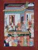 ANTIQUE INDIAN MUGHAL PAINTING ON SILK PIC-1