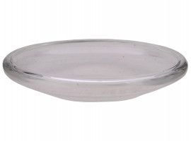 VINTAGE TRANSPARENT GLASS SERVING PLATE