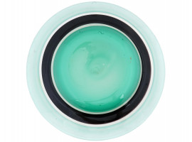 VINTAGE TURQUOISE CHARGER PLATE BY GILMOR GLASS