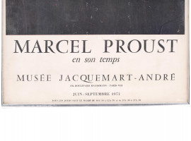 FRENCH PORTRAIT OF MARCEL PROUST EXHIBITION POSTER