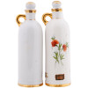 SPANISH HAND PAINTED PORCELAIN ALCOHOL BOTTLES PIC-3