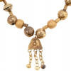 ANCIENT IMPERIAL ROMAN 22K GOLD BEADED NECKLACE PIC-2