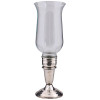 MIDCENT CROWN WEIGHTED STERLING GLASS CANDLESTICK PIC-1