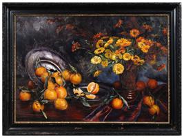 AUSTRIAN ORANGES OIL PAINTING BY CAMILLA GOBL WAHL