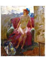 UKRAINIAN NUDE OIL PAINTING BY SERGEY KOVALENKO