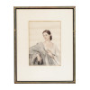 RUSSIAN FEMALE PORTRAIT LITHOGRAPHS BY SAVELY SORINE PIC-3