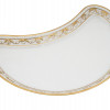 KPM BERLIN CRESCENT SHAPED PORCELAIN SALAD PLATE PIC-0