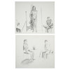 COLLECTION OF MODERN EROTIC SCENES PENCIL PAINTINGS PIC-1