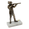 MID CENT FRENCH SILVER PLATED HUNTER FIGURINE PIC-1