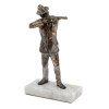 MID CENT FRENCH SILVER PLATED HUNTER FIGURINE PIC-0