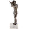 MID CENT FRENCH SILVER PLATED HUNTER FIGURINE PIC-3