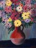 RUSSIAN STILL LIFE OIL PAINTING BY PETR OUTKINE PIC-1
