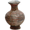 ANCIENT CHINESE HAN DYNASTY POTTERY COVERED JAR HU PIC-0