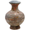 ANCIENT CHINESE HAN DYNASTY POTTERY COVERED JAR HU PIC-2