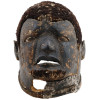 EARLY 20TH C. AFRICAN MAKONDE WOODEN MASK W/ HAIR PIC-0