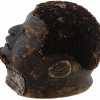 EARLY 20TH C. AFRICAN MAKONDE WOODEN MASK W/ HAIR PIC-2