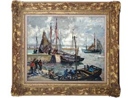 FRENCH IMPRESSIONIST OIL PAINTING BY PAUL MORCHAIN