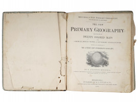 ANTIQUE GEOGRAPHY BOOKS AND WORLD ATLASES