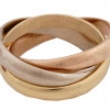 VINTAGE CARTIER 18K GOLD TRINITY RING IOB PIC-2