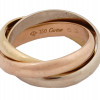 VINTAGE CARTIER 18K GOLD TRINITY RING IOB PIC-5