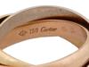 VINTAGE CARTIER 18K GOLD TRINITY RING IOB PIC-7