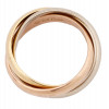 VINTAGE CARTIER 18K GOLD TRINITY RING IOB PIC-6