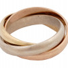 VINTAGE CARTIER 18K GOLD TRINITY RING IOB PIC-4