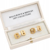 10K GOLD PLATED SILVER ENGLISH BENTLEY CUFF LINKS PIC-0