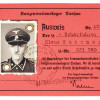 WWII NAZI GERMAN WAFFEN SS DACHAU AUSWEIS ID CARD PIC-0