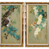 TWO ANTIQUE CHINESE HAND-PAINTED HUAWU PAINTINGS PIC-0