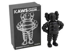 LIMITED EDITION KAWS CHUM BLACK VINYL FIGURE IOB