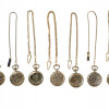 SET OF SEVEN REMINGTON POCKET WATCHES WITH CHAINS PIC-1