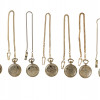 SET OF SEVEN REMINGTON POCKET WATCHES WITH CHAINS PIC-0