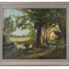 EUGENE CAPELLE ANTIQUE 19TH C FRENCH OIL PAINTING PIC-0